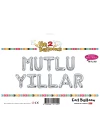 16 Gümüş Renk Mutlu Yıllar Set Balon