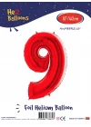 16Kırmızı Renk Folyo Balon ( 9 )