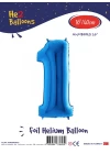 16Mavi Renk Folyo Balon ( 1 )