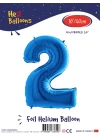 16Mavi Renk Folyo Balon ( 2 )