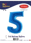 16Mavi Renk Folyo Balon ( 5 )