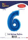 16Mavi Renk Folyo Balon ( 6 )