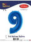 16Mavi Renk Folyo Balon ( 9 )