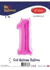 16Pembe Renk Folyo Balon ( 1 )