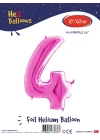 16Pembe Renk Folyo Balon ( 4 )