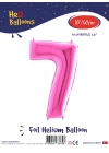 16Pembe Renk Folyo Balon ( 7 )