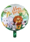 18Baskılı Safari Yuvarlak Folyo Balon 50 Li Paket