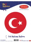 18Bayrak Baskılı Yuvarlak Folyo Balon