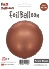 18Kahverengi Yuvarlak Folyo Balon