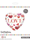 18 Kalp Love Folyo Balon