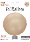 18Karamel Yuvarlak Folyo Balon
