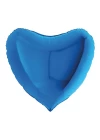 18Mavi Kalp Folyo Balon (50Li Paket)