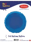 18Mavi Yuvarlak Folyo Balon