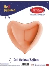 18Rose Gold Kalp Folyo Balon