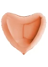 18Rose Gold Kalp Folyo Balon (50Li Paket)