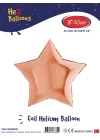 18 Rose Gold Yıldız Folyo Balon