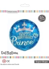 18Yuvarlak Prince Folyo Balon