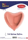 24 Rose Gold Kalp Folyo Balon