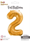 34 Altın Renk Folyo Balon ( 2 )