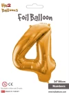 34 Altın Renk Folyo Balon ( 4 )