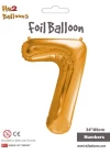 34 Altın Renk Folyo Balon ( 7 )