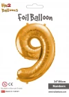 34 Altın Renk Folyo Balon ( 9 )