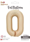 34 Karamel Renk Folyo Balon ( 0 )
