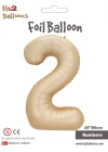 34 Karamel Renk Folyo Balon ( 2 )