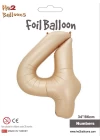 34 Karamel Renk Folyo Balon ( 4 )