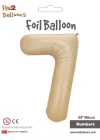 34 Karamel Renk Folyo Balon ( 7 )