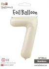 34 Krem Renk Folyo Balon ( 7 )