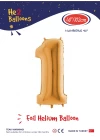 40 Altın Renk Folyo Balon ( 1 )