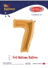 40 Altın Renk Folyo Balon ( 7 )