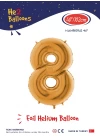 40 Altın Renk Folyo Balon ( 8 )