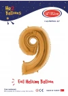 40 Altın Renk Folyo Balon ( 9 )