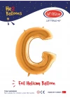40 Altın Renk Folyo Balon ( G )