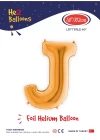 40 Altın Renk Folyo Balon ( J )