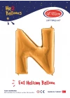 40 Altın Renk Folyo Balon ( N )