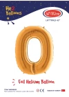 40 Altın Renk Folyo Balon ( O )