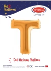 40 Altın Renk Folyo Balon ( T )
