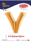 40 Altın Renk Folyo Balon ( V )