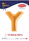 40 Altın Renk Folyo Balon ( Y )
