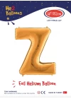 40 Altın Renk Folyo Balon ( Z )