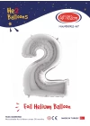 40 Gümüş Renk Folyo Balon ( 2 )