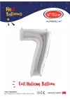 40 Gümüş Renk Folyo Balon ( 7 )
