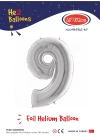 40 Gümüş Renk Folyo Balon ( 9 )