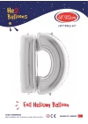 40 Gümüş Renk Folyo Balon ( D )