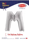 40 Gümüş Renk Folyo Balon ( M )