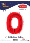40 Kırmızı Renk Folyo Balon ( 0 )