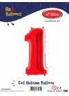 40 Kırmızı Renk Folyo Balon ( 1 )